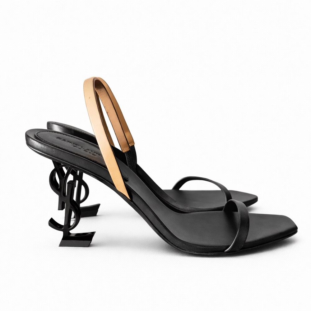YSL Saint Laurent Opyum Back Strap Heels 5.5